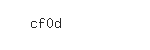 Captcha: cf0d